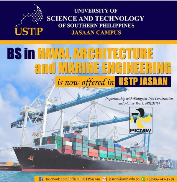 Ustp jasaan will be offering bs in naval architecture and marine