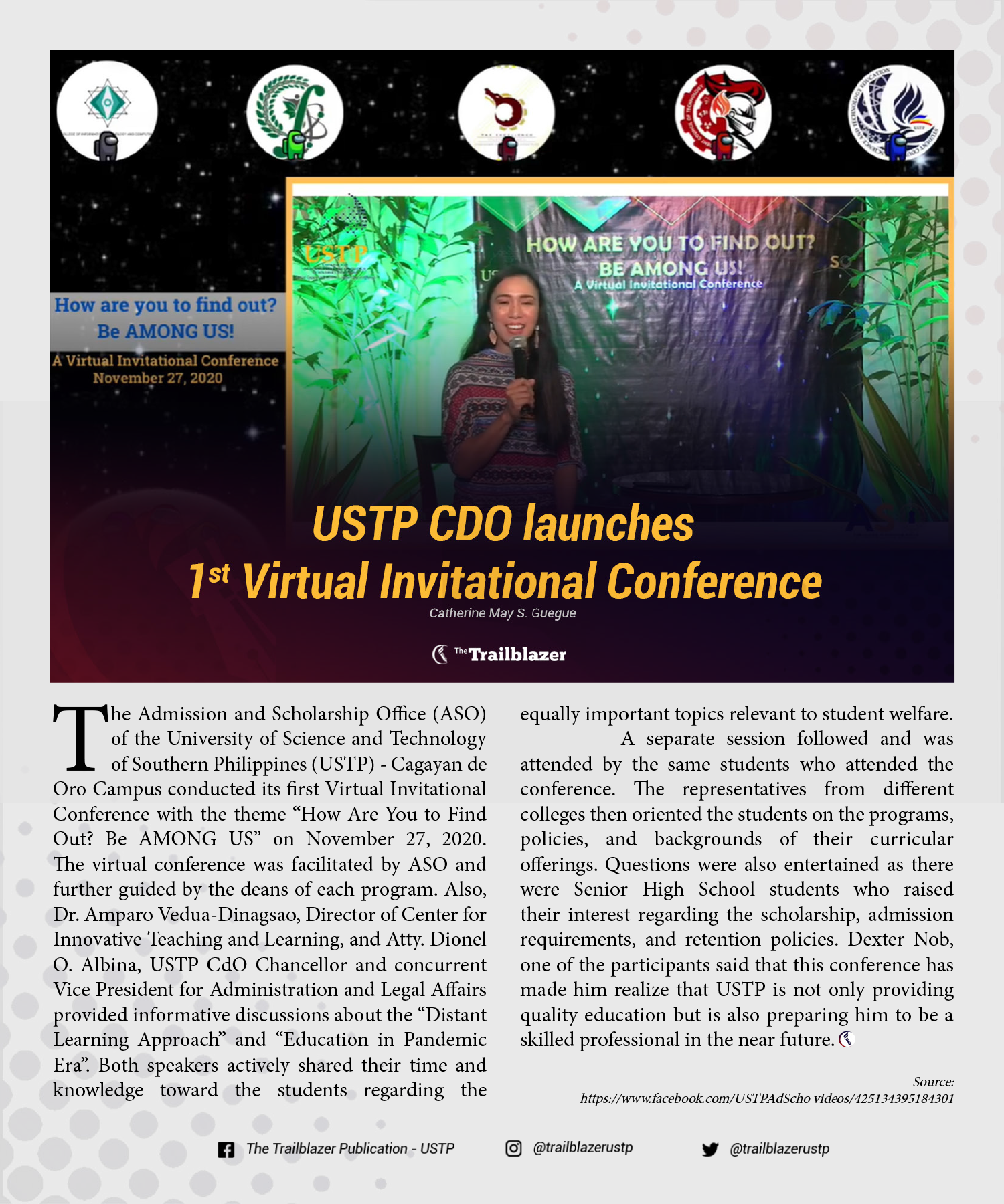 1st Virtual Invitational Conference - University of Science and