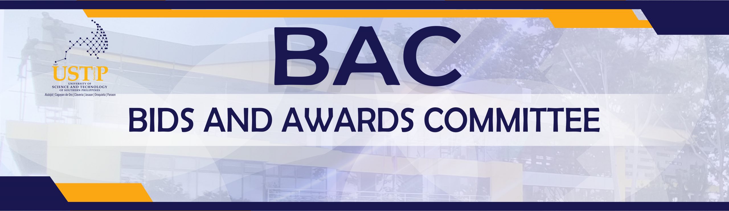 Bids and Awards Committee University of Science and Technology of Southern Philippines