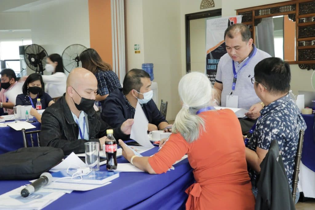 MANCOM members brainstorming during the workshop