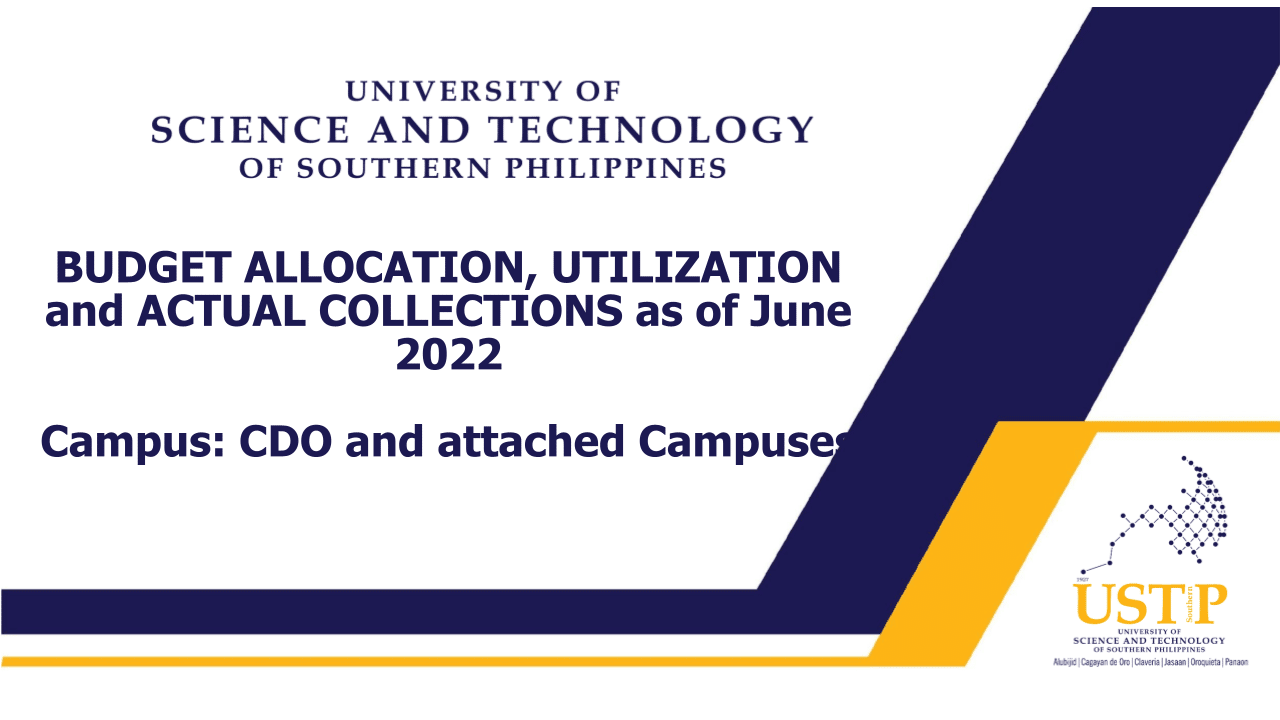 Budget Allocation, Utilization, and Actual Collections of USTP CDO and Attached Campuses for the 2nd Quarter