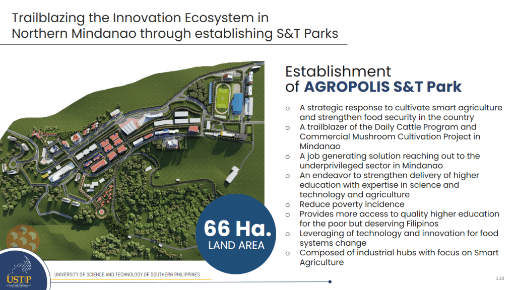 Establishment of the Agropolis Science and Technology Park
