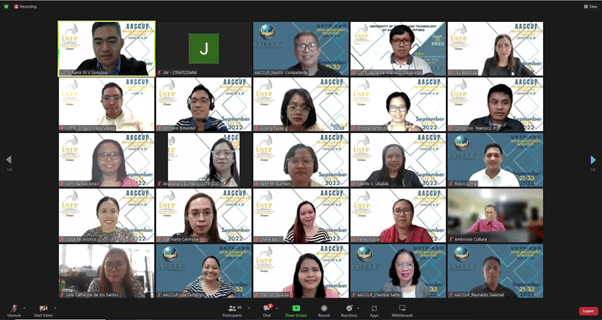 Virtual AACUP Participants on Zoom Meeting