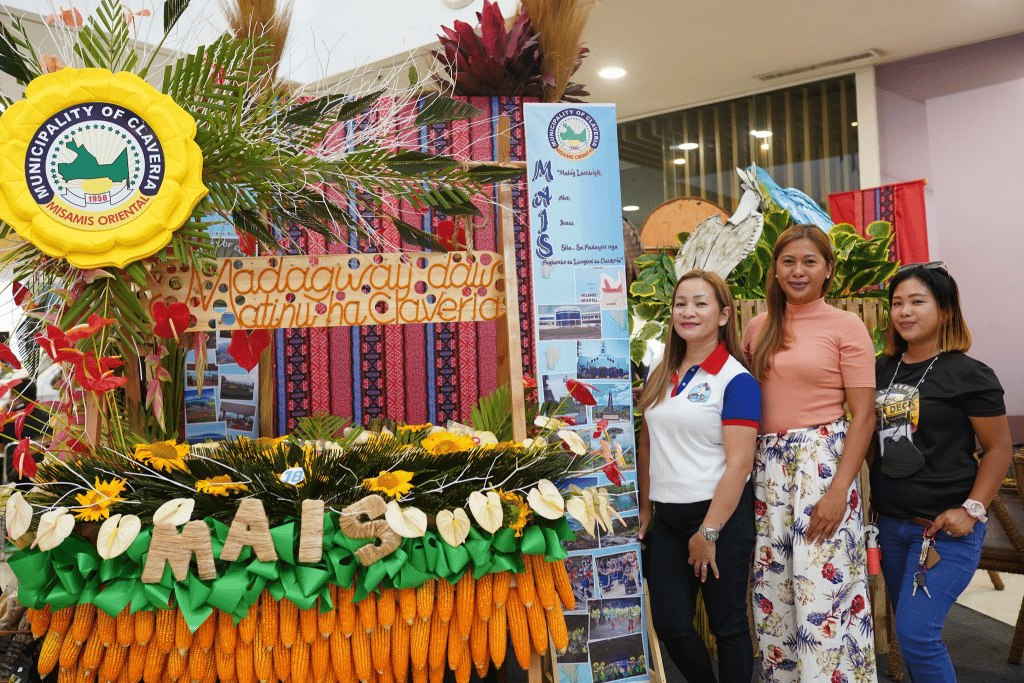Representatives from the Municipality of Claveria with their display for the Pagkaon sa MisOr Unlimited! (A MisOr Food Exhibit) at the Centrio Ayala Mall Activity Center