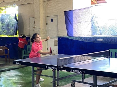 Bethel Sadorae Table Tennis Player Playing