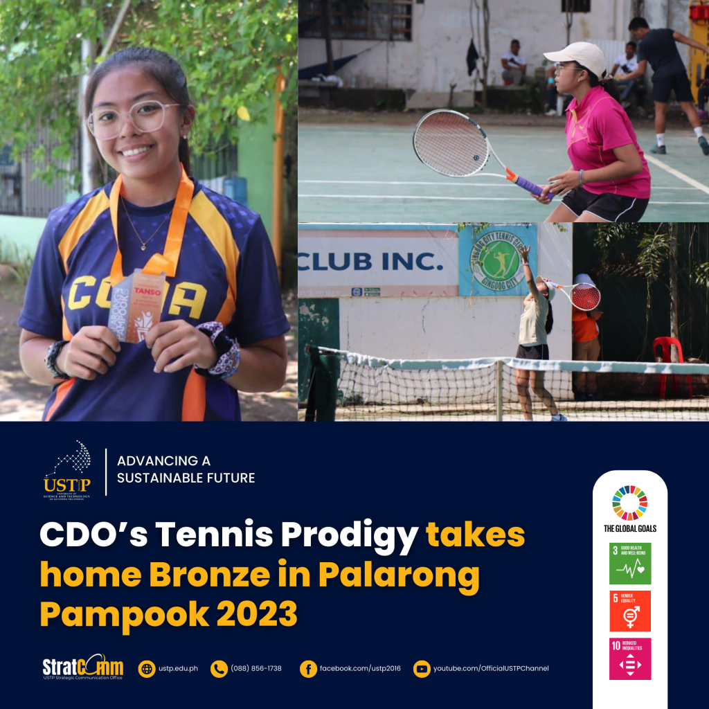 CDO’s Tennis Prodigy takes home Bronze in Palarong Pampook 2023