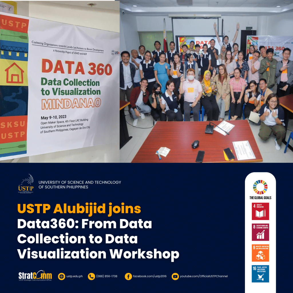 USTP Alubijid joins Data360 From Data Collection to Data Visualization Workshop