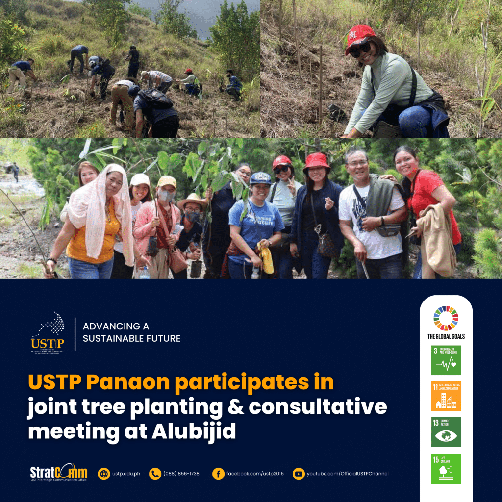 USTP Panaon participates in joint tree planting & consultative meeting at Alubijid