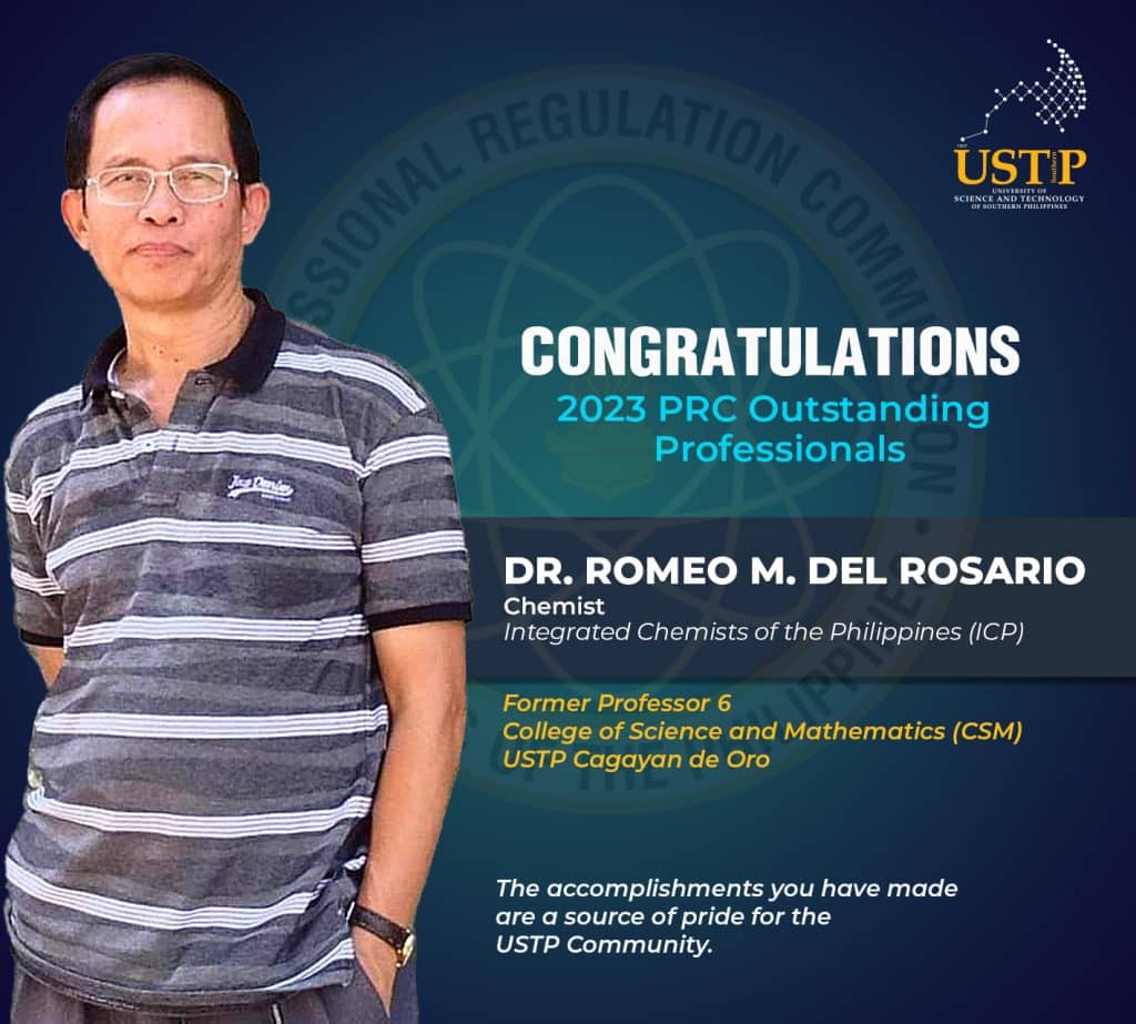 Dr. Romeo M. Del Rosario 2023 PRC Outstanding Professionals
