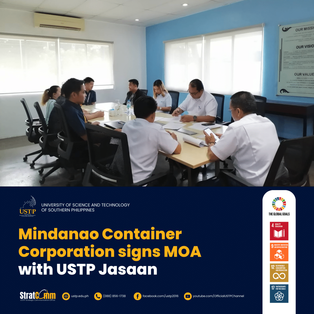 Mindanao Container Corporation signs MOA with USTP Jasaan