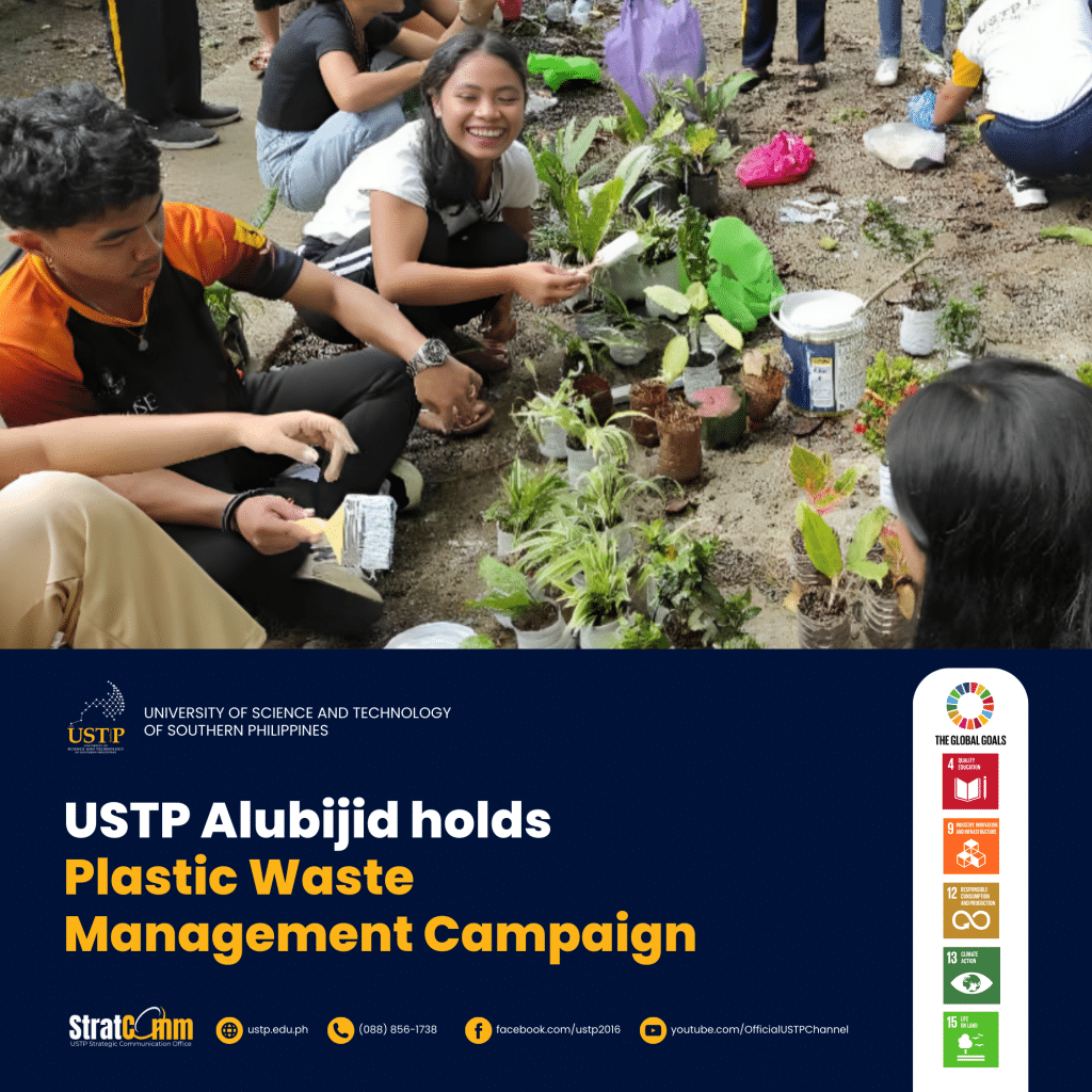 USTP Alubijid holds Plastic Waste Management Campaign