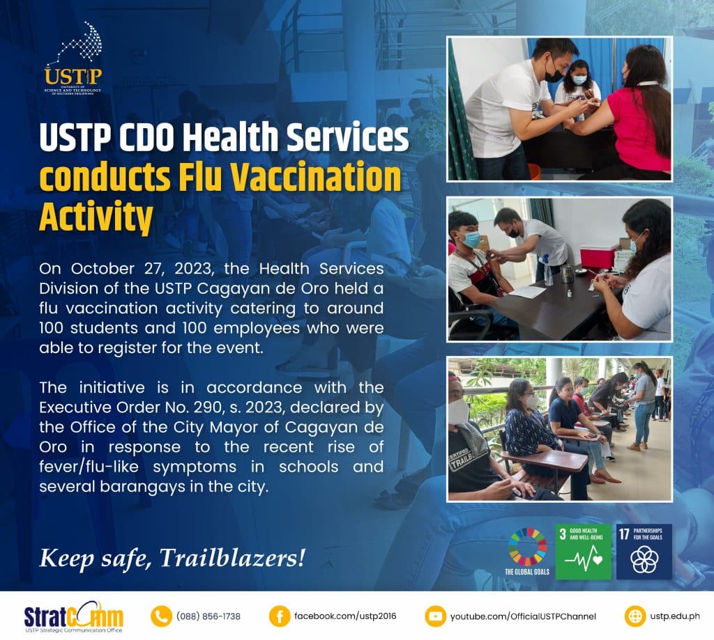 USTP CDO Health Services conducts Flu Vaccination Activity