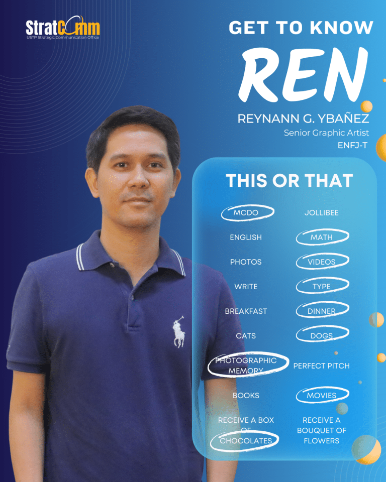 Reynann G. Ybañez - STRATCOMM Senior Graphic Artist