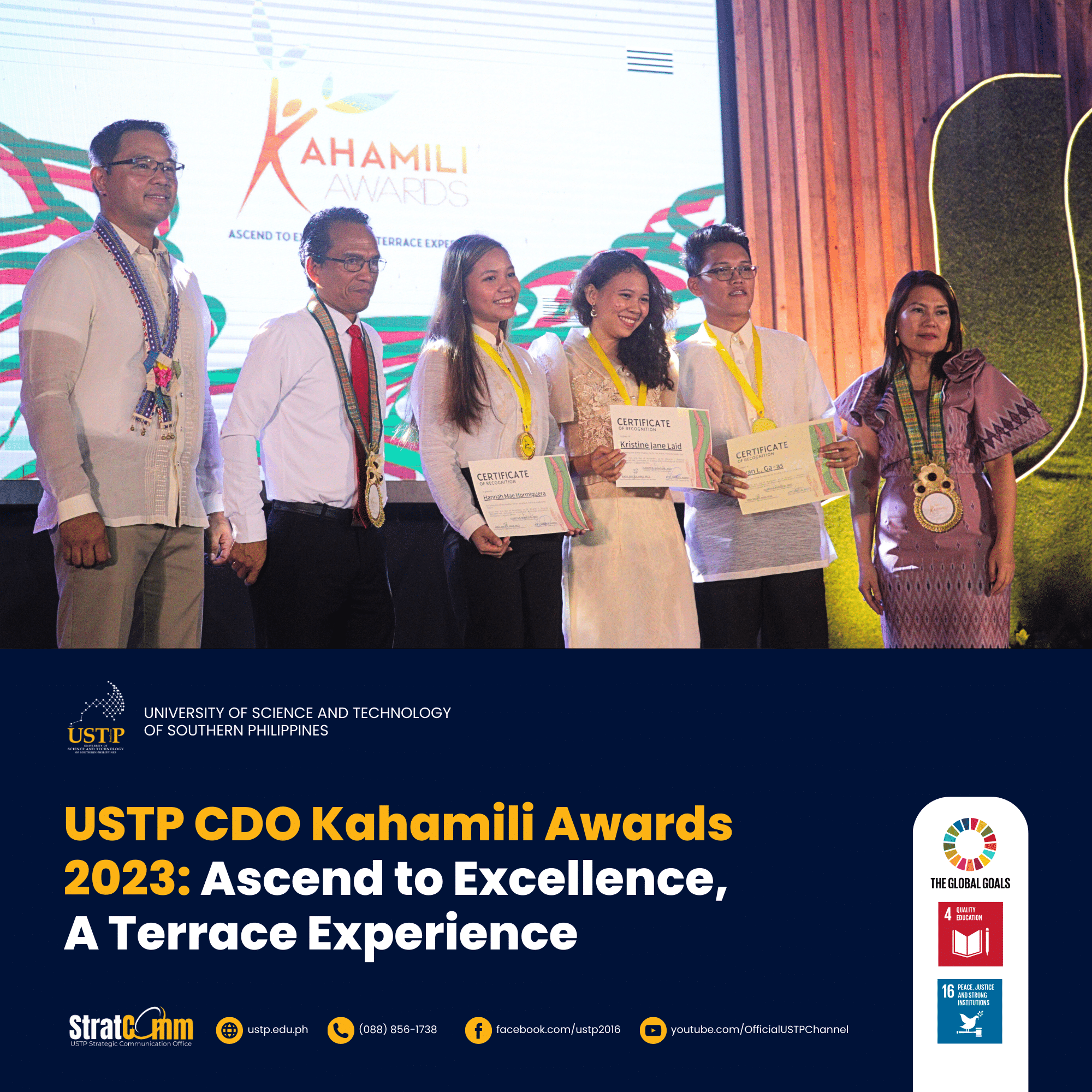 USTP CDO Kahamili Awards 2023 Ascend to Excellence, A Terrace Experience