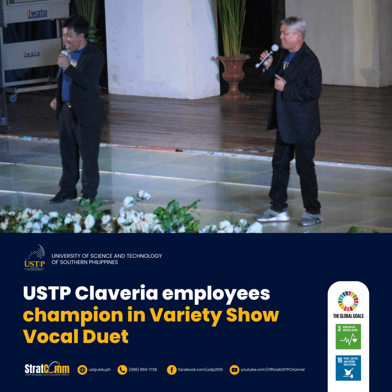 USTP Claveria employees champion in Variety Show Vocal Duet