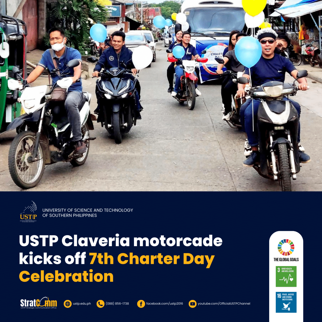 USTP Claveria motorcade kicks off 7th Charter Day Celebration