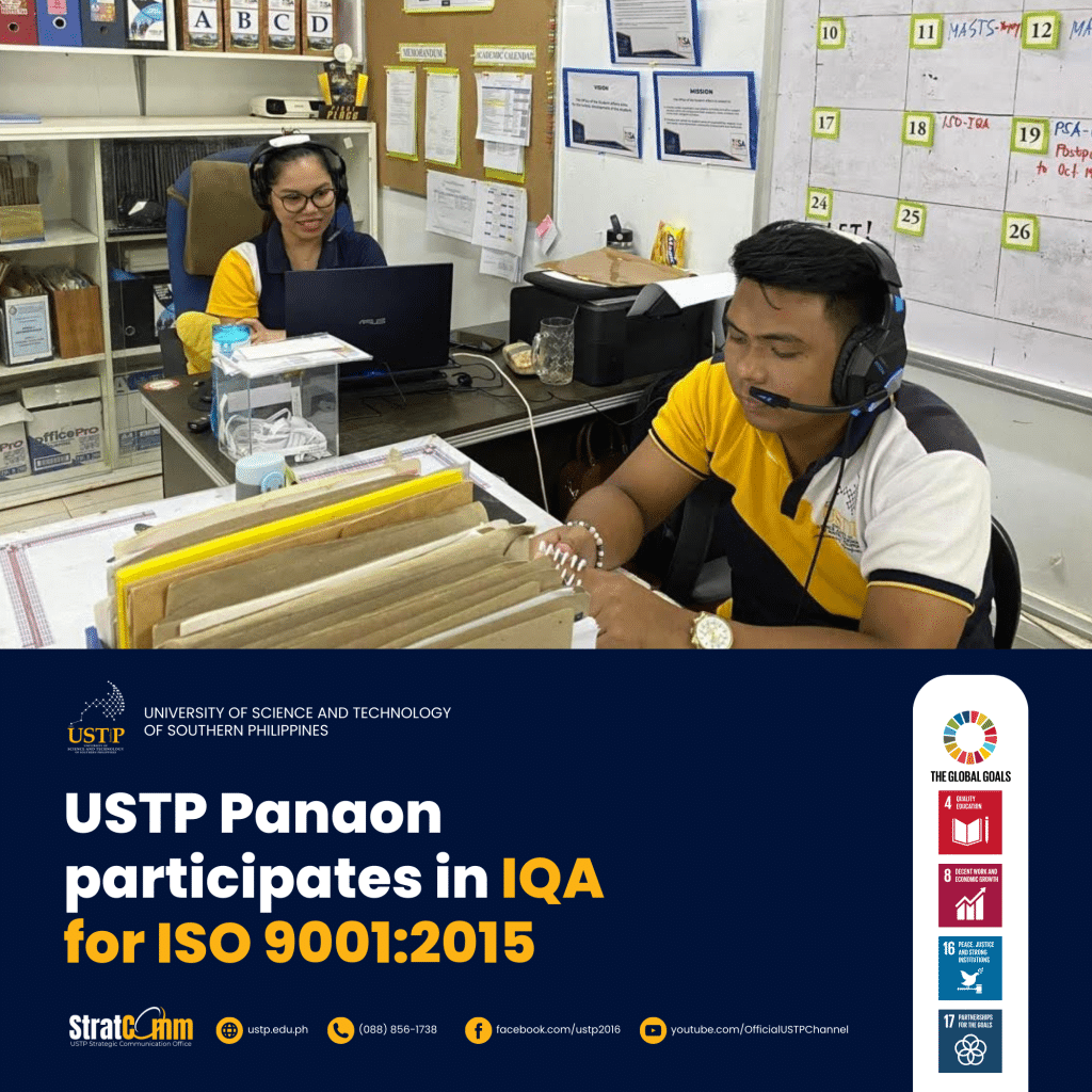 USTP Panaon participates in IQA for ISO 90012015
