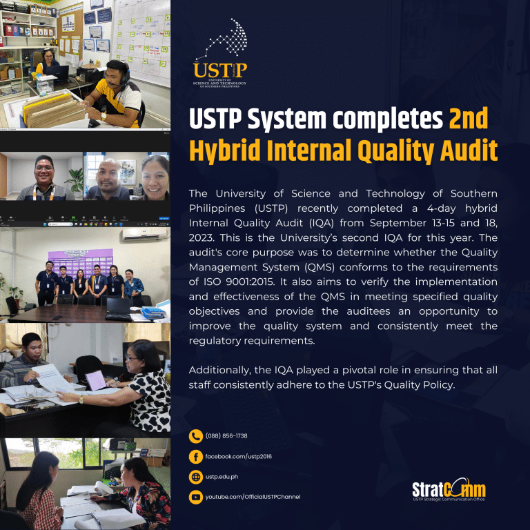 USTP System completes Hybrid Internal Quality Audit