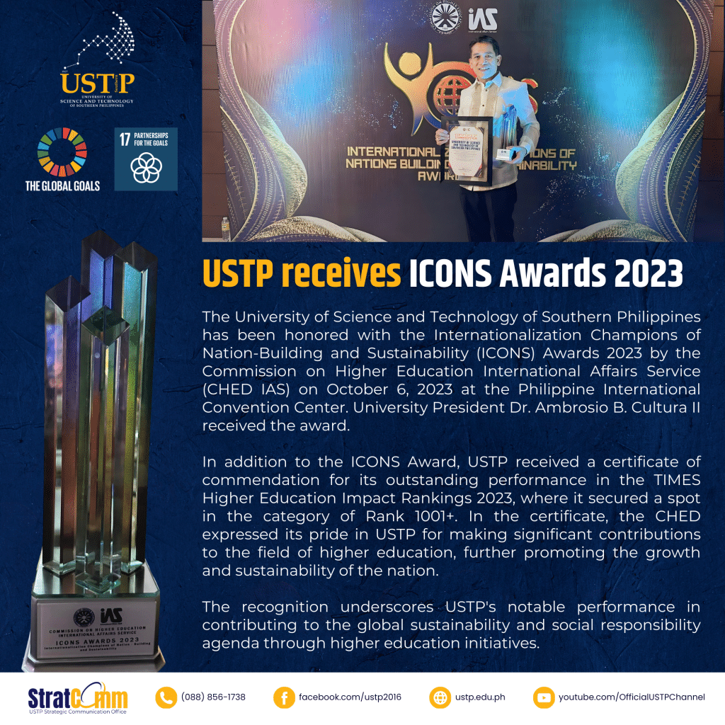 USTP receives ICONS Awards 2023