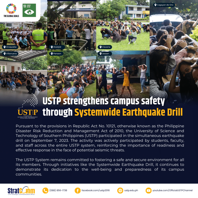 USTP strengthens campus safety through Systemwide Earthquake Drill