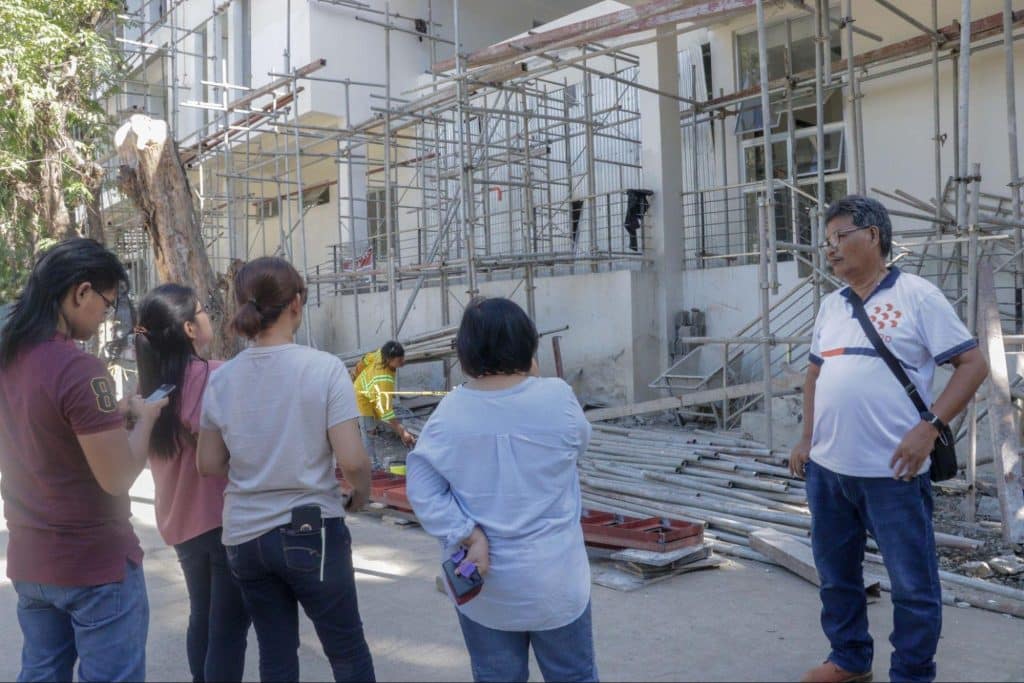 PME and IPFDO inspect the University Health Center| Photo by Khairon Cañete