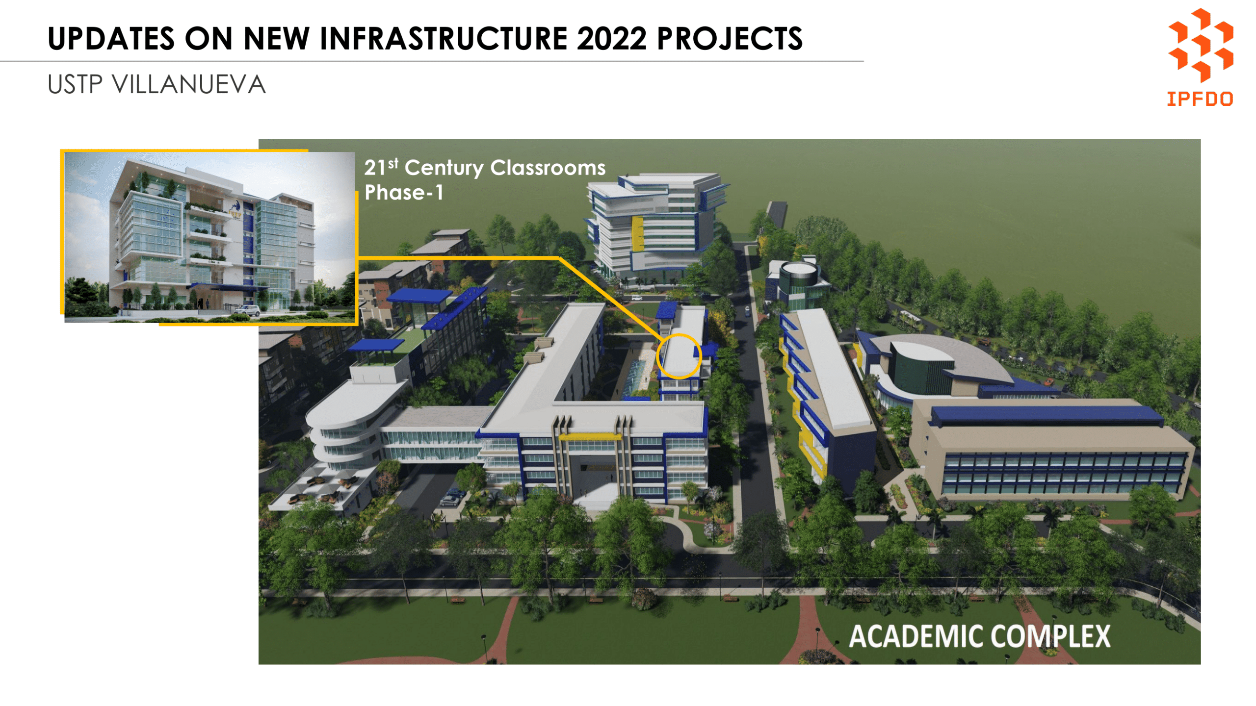 Updates on New Infrastructure 2022 Projects - USTP Villanueva