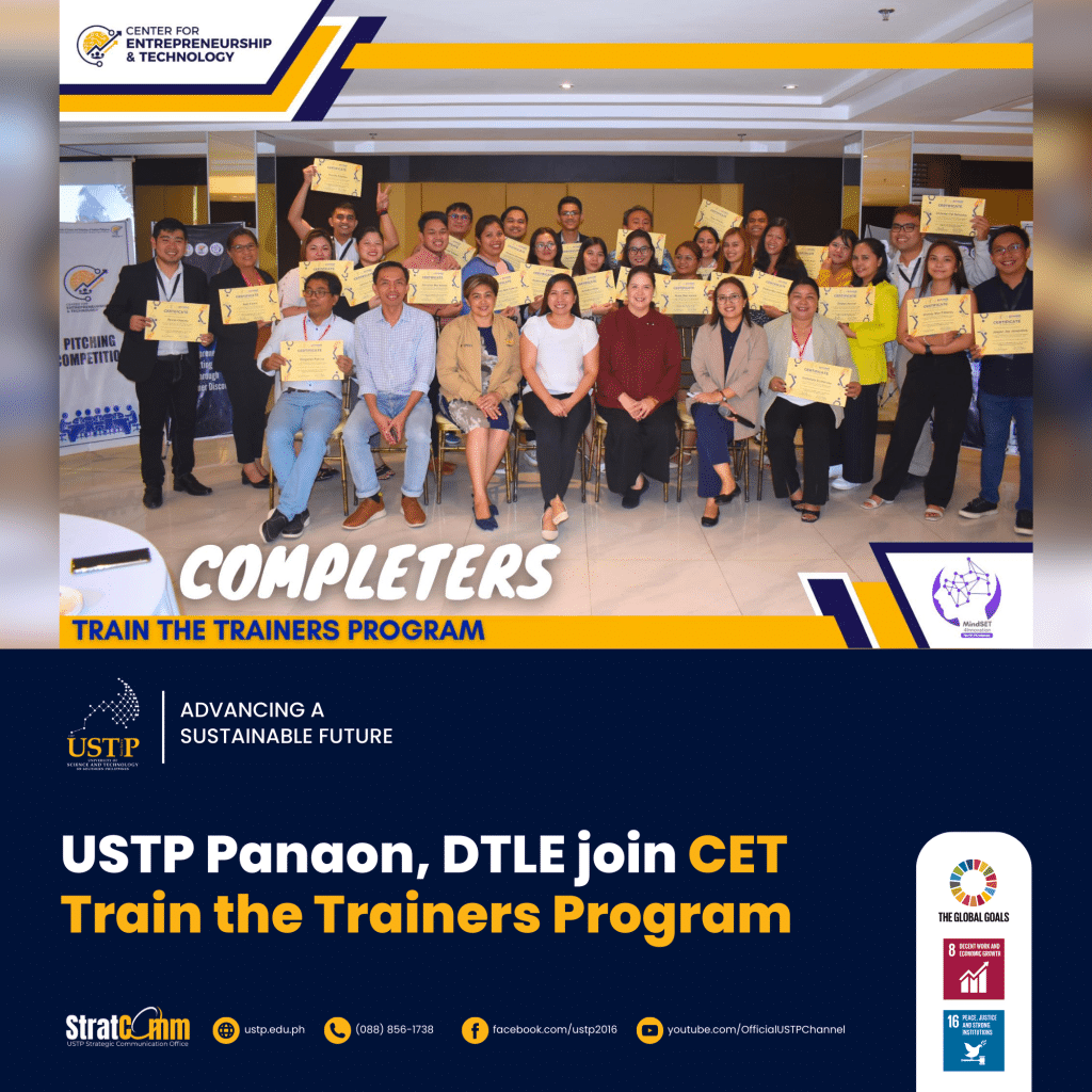 USTP Panaon, DTLE join CET Train the Trainers Program