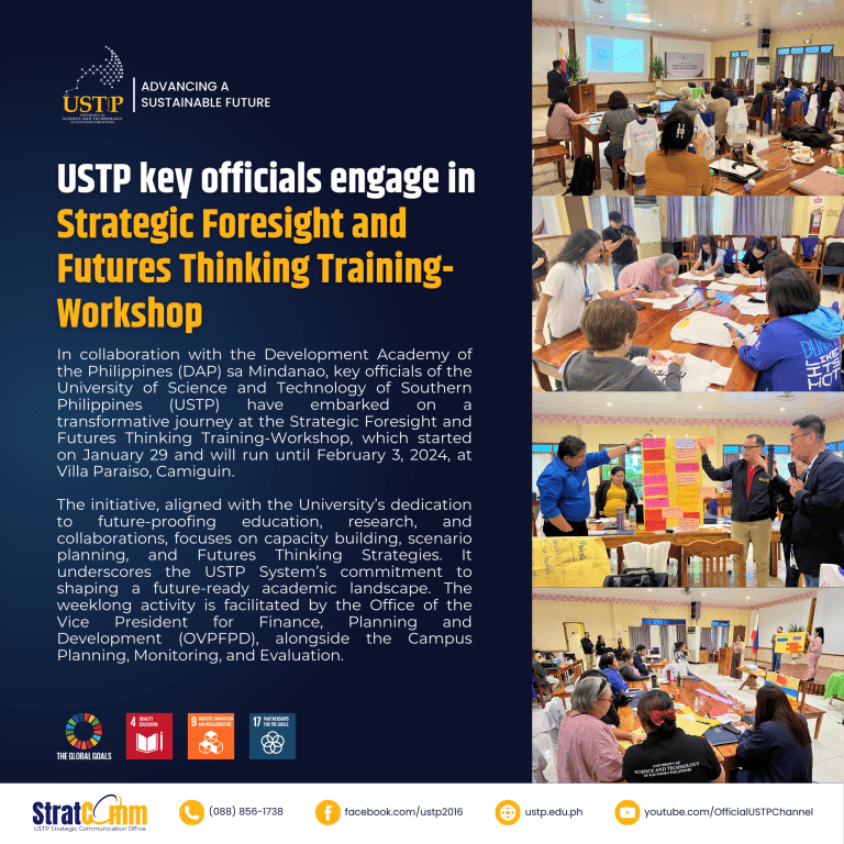 USTP key officials engage in Strategic Foresight and Futures Thinking Training-Workshop