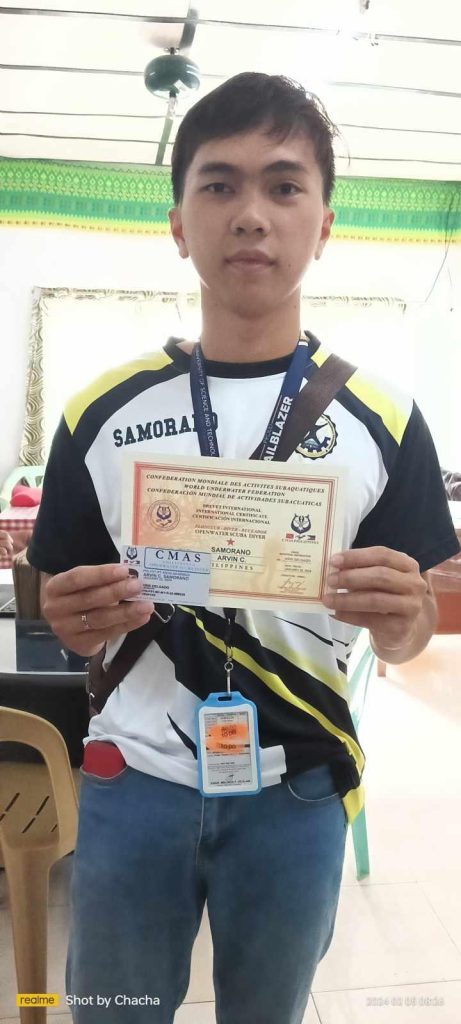 86 USTP Panaon BSMB students secure SCUBA Diving Professional License 8