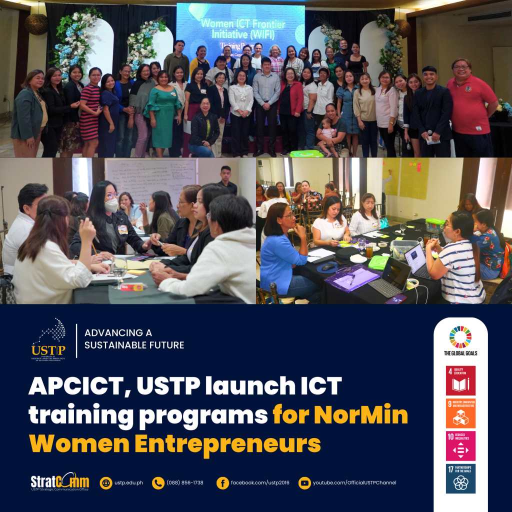 APCICT, USTP launch ICT training programs for NorMin Women Entrepreneurs