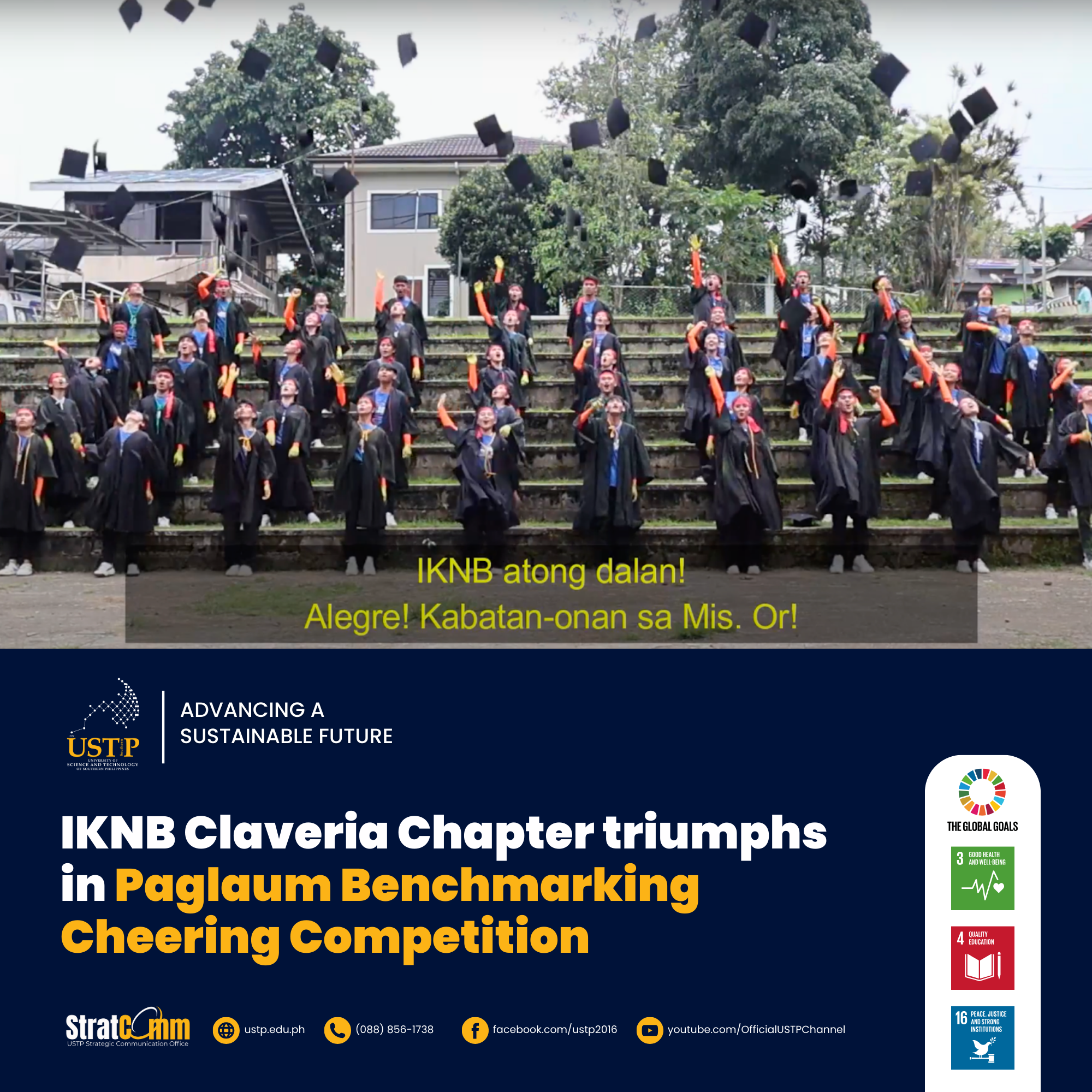 IKNB Claveria Chapter triumphs in Paglaum Benchmarking Cheering Competition