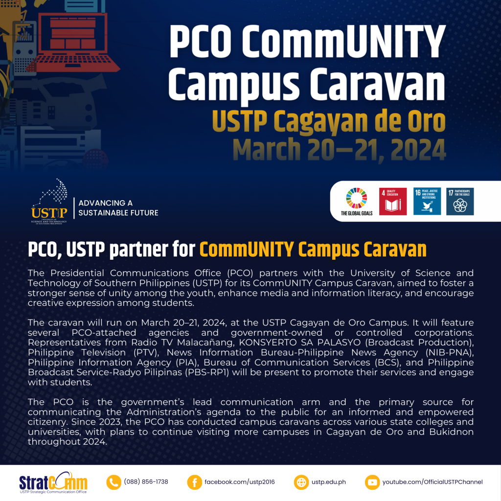 PCO, USTP partner for CommUNITY Campus Caravan 2
