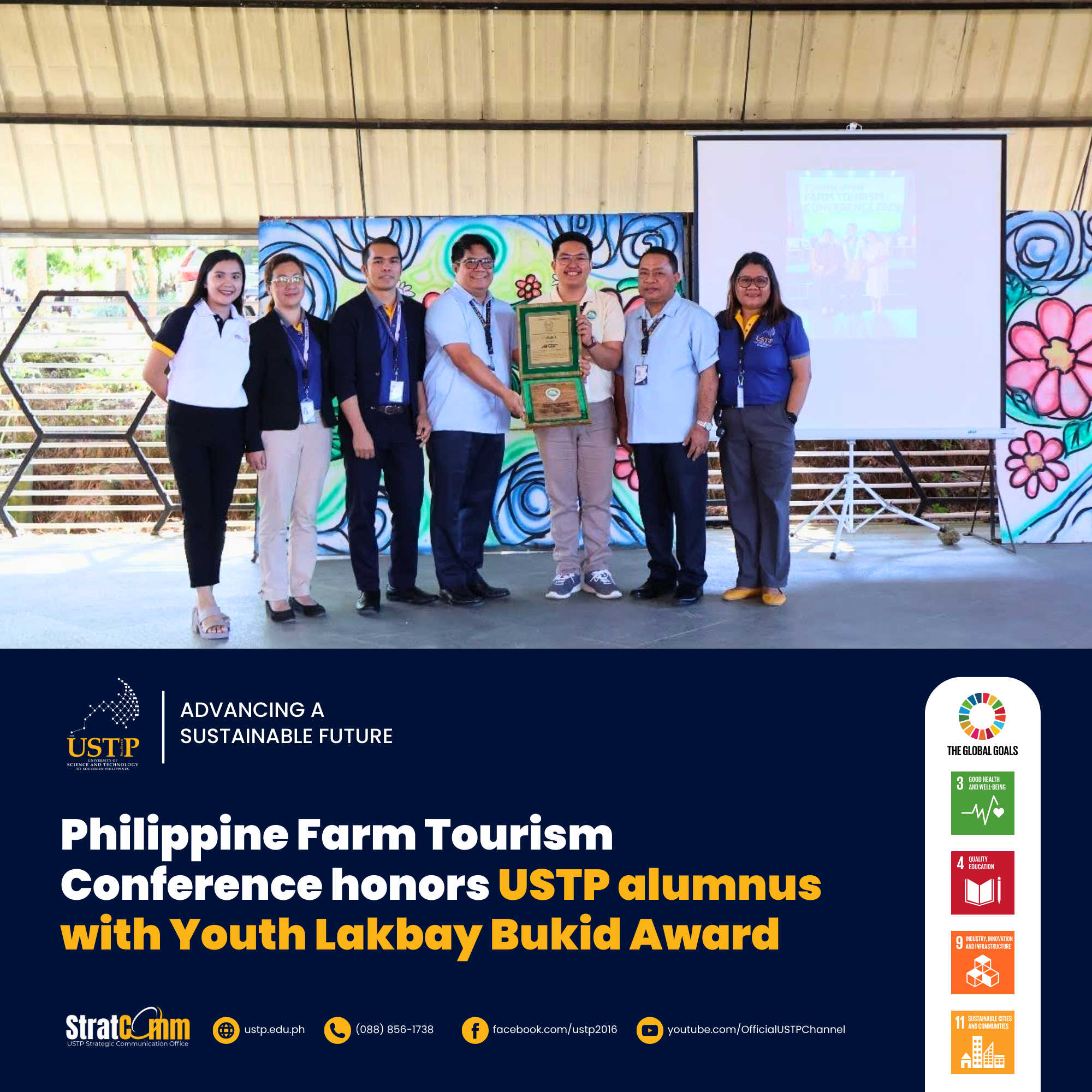 Philippine Farm Tourism Conference honors USTP alumnus with Youth Lakbay Bukid Award