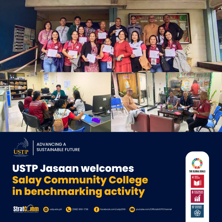 USTP Jasaan welcomes Salay Community College in Benchmarking Activity
