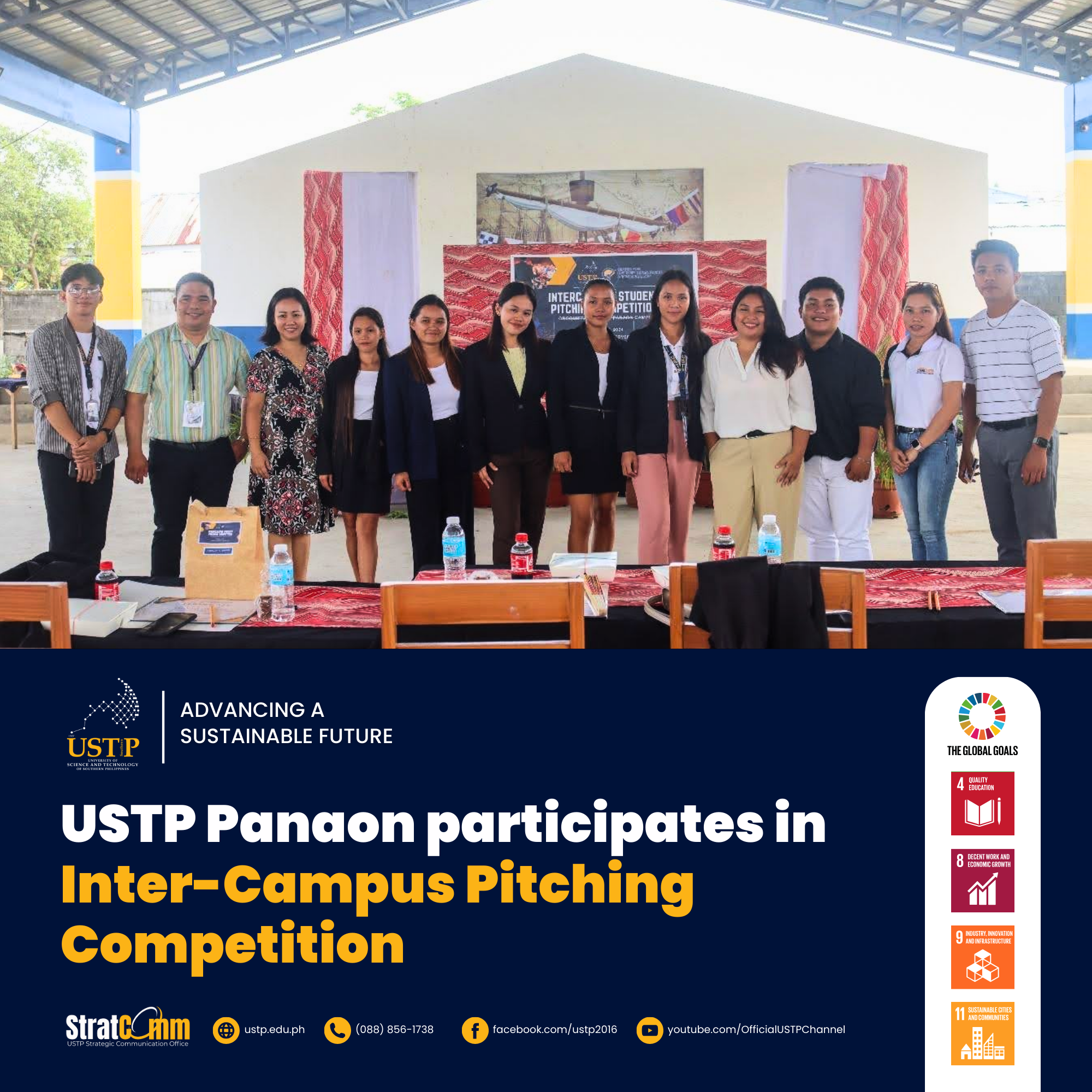 USTP Panaon participates in Inter-Campus Pitching Competition