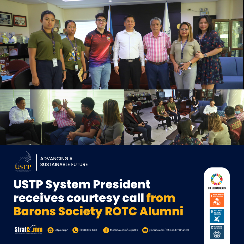 USTP System President receives courtesy call from Barons Society ROTC Alumni