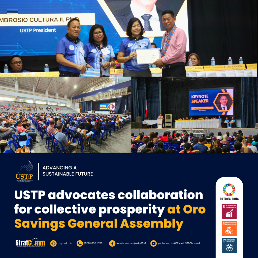 USTP advocates collaboration for collective prosperity at Oro Savings General Assembly
