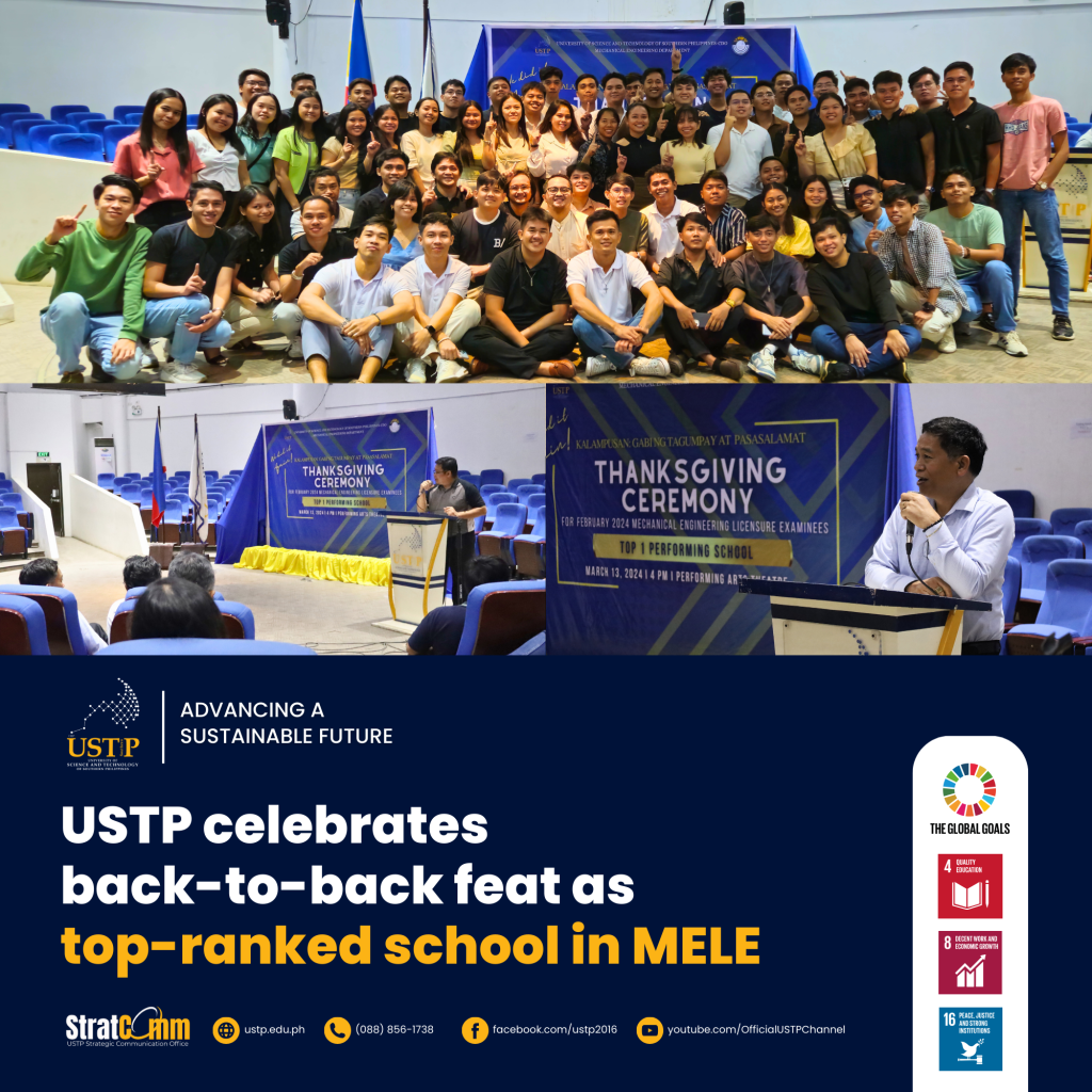 USTP celebrates back-to-back feat as top-ranked school in MELE