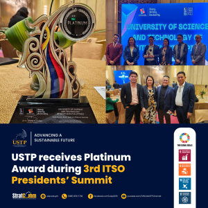USTP receives Platinum Award during 3rd ITSO Presidents’ Summit
