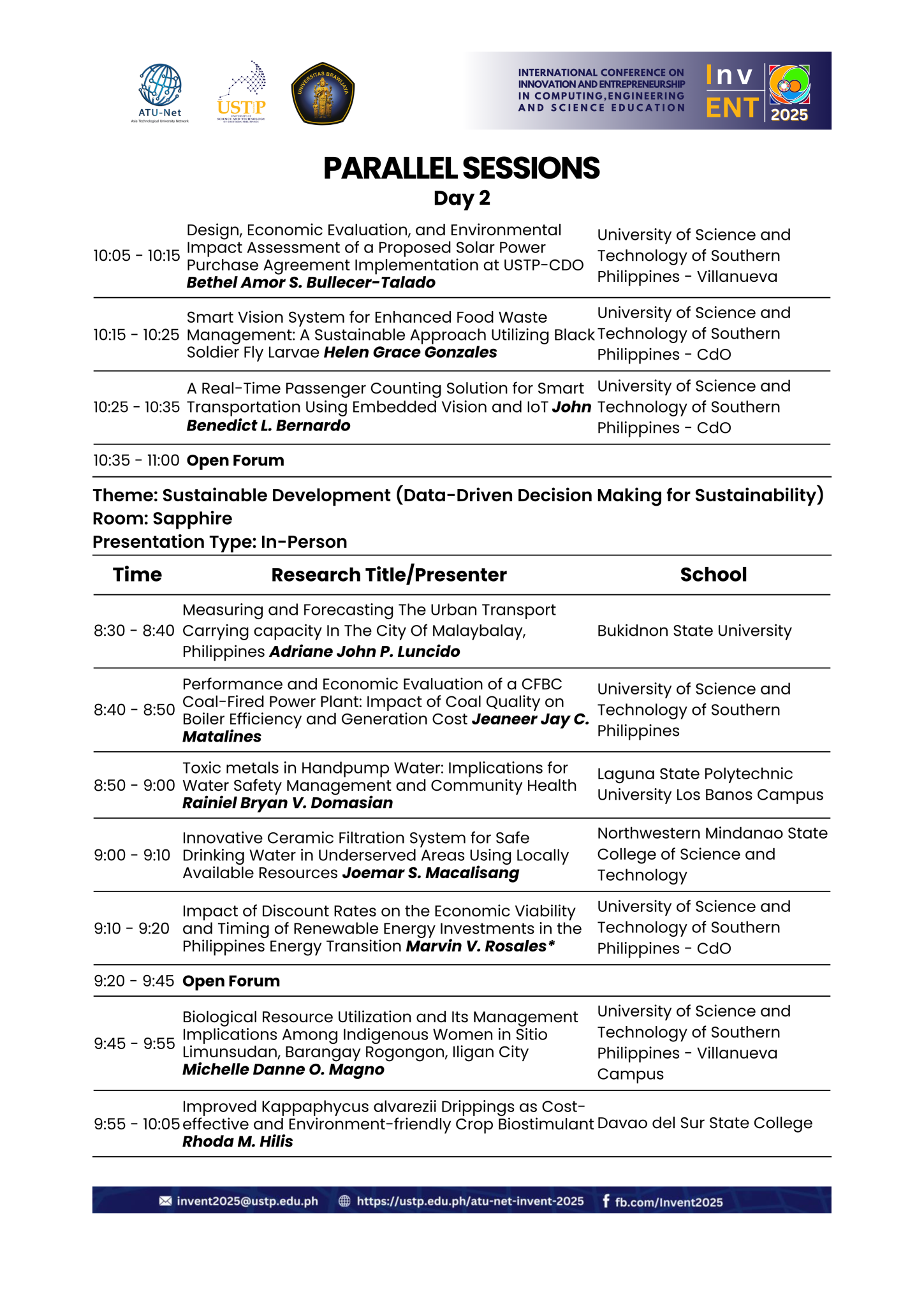8 InPerson Day 2 - Sapphire1