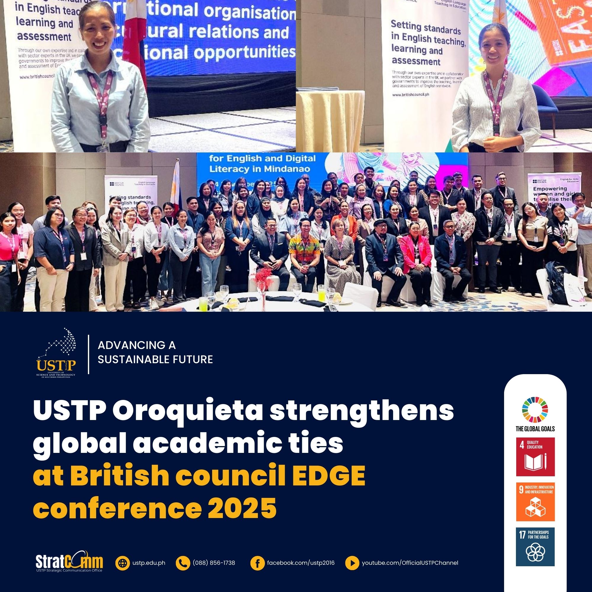 USTP Oroquieta strengthens global academic ties at British council EDGE ...