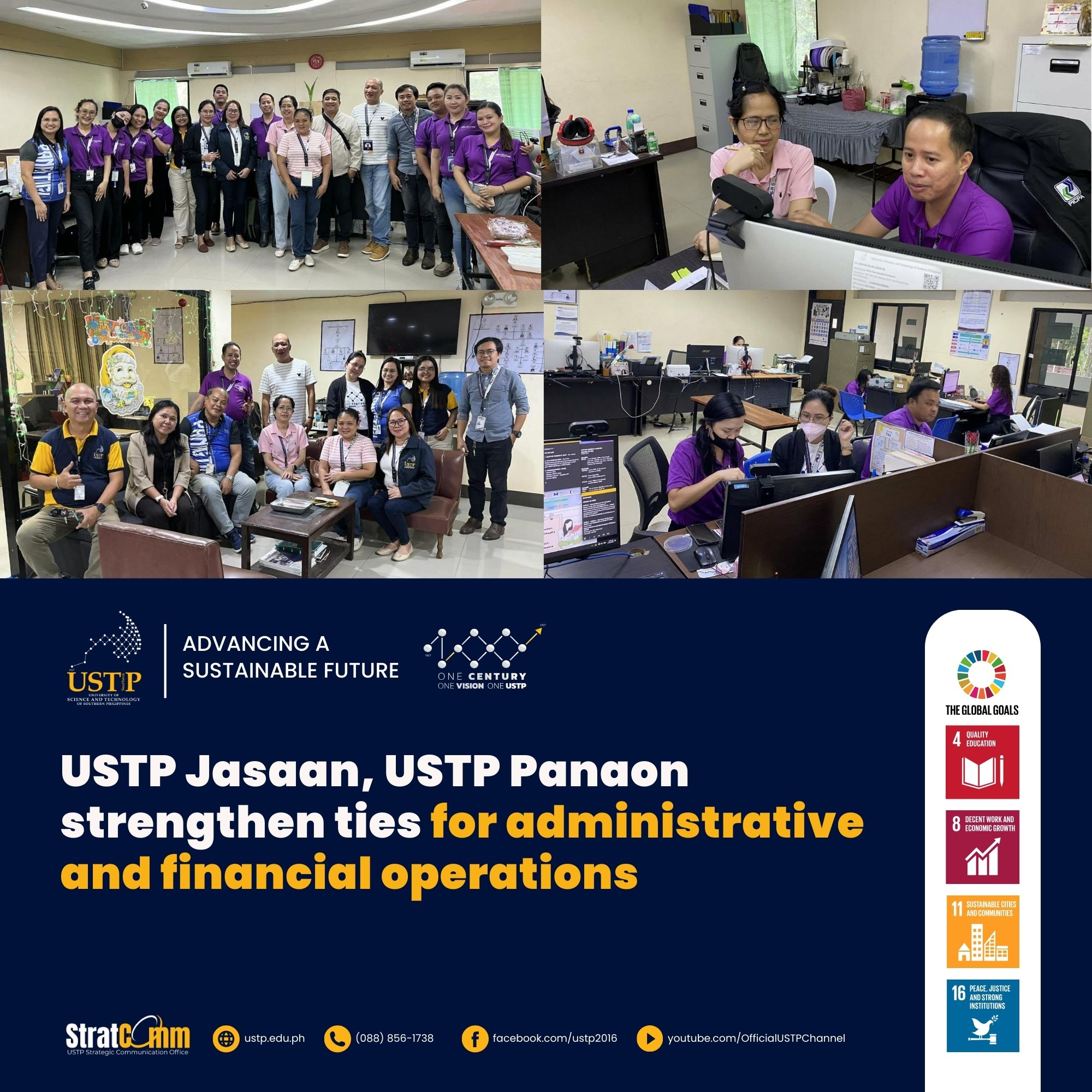 Ustp Header USTP Jasaan, USTP Panaon strengthen ties for administrative and ...