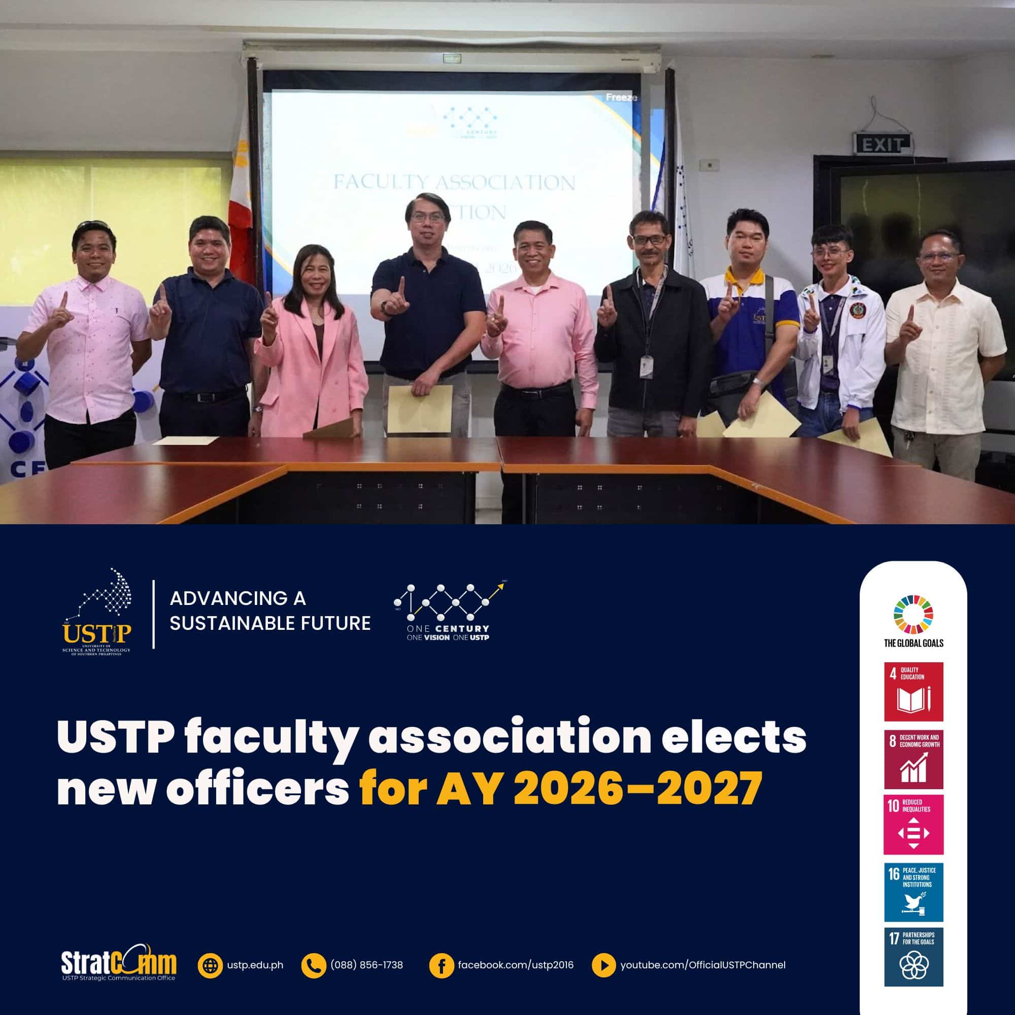 Ustp Header USTP faculty association elects new officers for AY 2026โ2027 ...